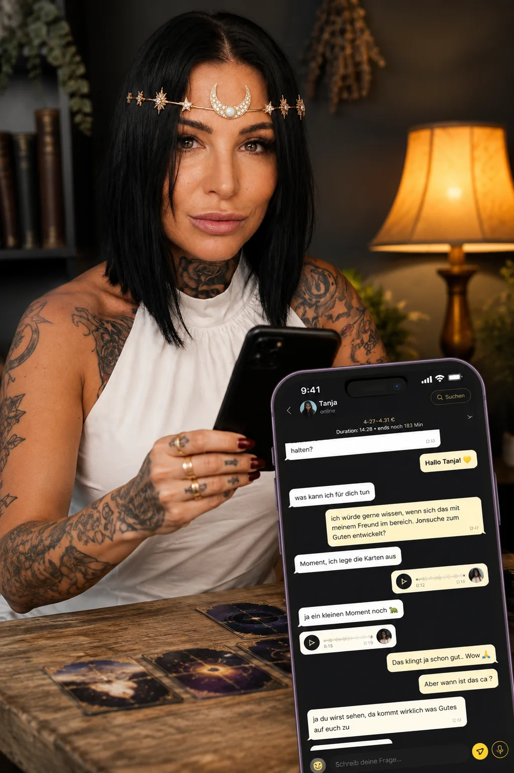 Im Chat haben wir Zeit